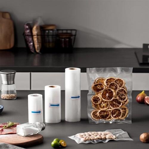 Food packaging bag, vacuum sealed, cooked food preservation bag, compressed plastic sealing volume, reticulated vacuum bag