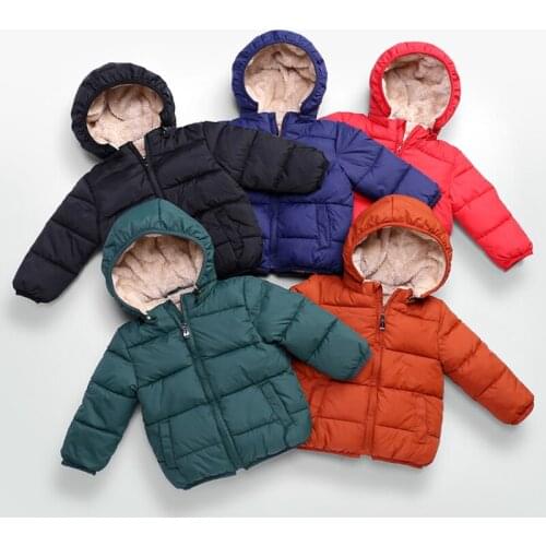 Winter Kids Multicolor Coats Children Boys Jackets Fashion Thick Coats Girls Hooded Coat Teen Children Overcoat Parkas
