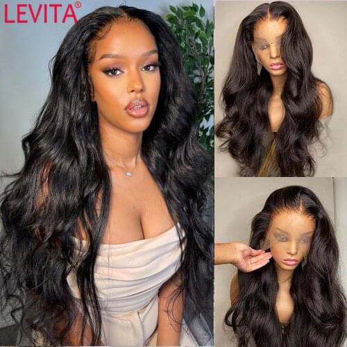 LEVITA Wholesale Body Wave Lace Front Wig Brazilian Lace Front Human Hair Wigs For Women 4x4 Closure Wig Pre Plucked Lace Wig