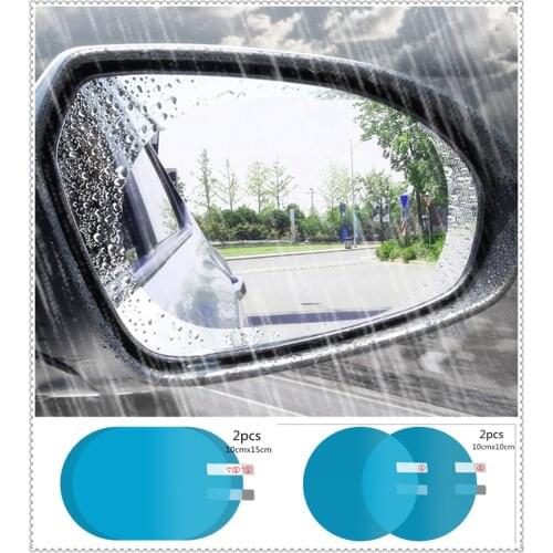 Car shape rearview mirror rain film anti-fog paste protection vision for Tesla Suzuki Isuzu Daihatsu Aston Martin Volvo Mazda