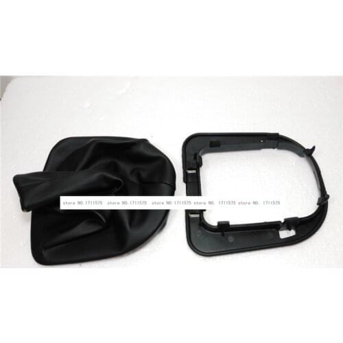 Gear Dustproof cover for Peugeot 307 206 207 308 408 for Citroen C-triomphe C-quatre Shift Lever dust cover Blcak leather