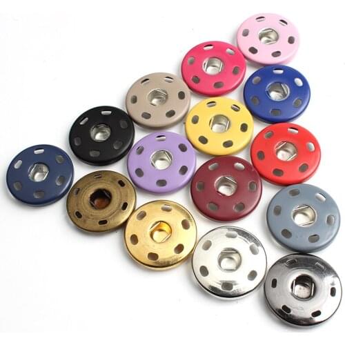 8-25mm Multi-color metal combination button mens womens shirt button Sewing clothes invisible round decorative button C087