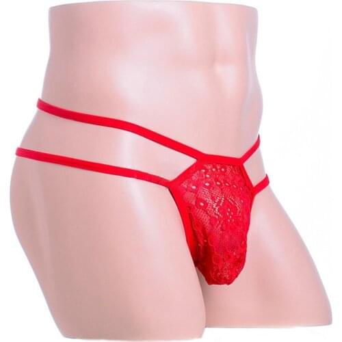 T-back Brief Thong Underpants Underwear Breathable G-string Knickers Lace
