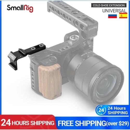 SmallRig Universal Top & Side Dual Cold Shoe Extension Plate Via 1/4”-20 Captive Screws Dslr Camera Accessories Mount Rig - 2881
