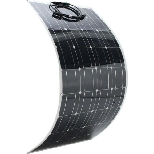 High efficiency semi-flexible solar panel, 100w solar panel