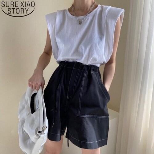 Chic Flying Sleeves Women Tops Ladies Short Sleeve Clothes 2021 Summer Women White Blouse O-neck Blusa Mujer Blouses 13569
