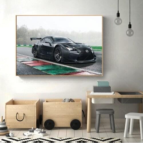 1 panels Lexus RC F GT3 Canvas Painting Wall Art Home Decor Modular Sports Car Picture posters and Prints Living Room Decoration