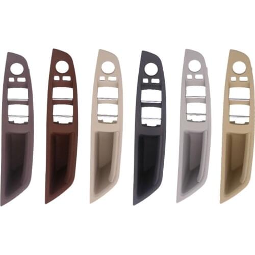 1pc Left Hand Drive for bmw 5 series F10 F11 F18 Left Front Interior Inner Door Handle Panel Pull Trim Cover drivers seat