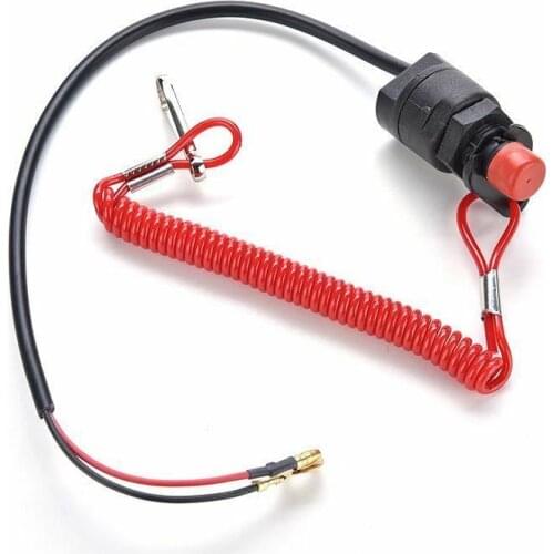 1PC New Universal Boat Outboard Engine Motor Kill Stop Switch Safety Tether Lanyard Motorcycle Accessories Motorcycle Switches