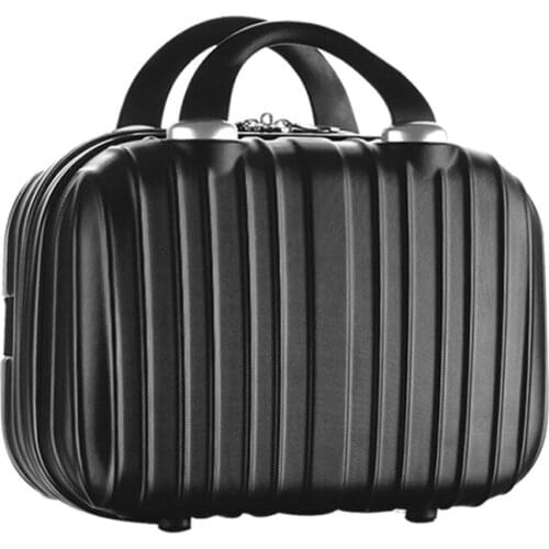 14in Cosmetic Case Luggage Small Travel Portable Pouch Carrying Box Multifunctional Suitcase for Makeup