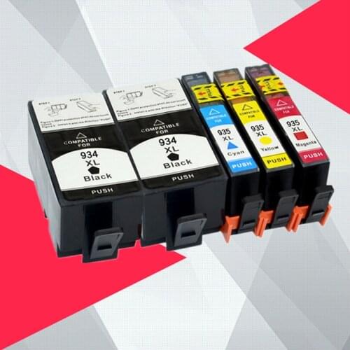 5PK Compatible For HP 934 935 Ink Cartridge With Chip 934XL 935XL for HP OfficeJet Pro 6230 6830 6820 Printer for hp934