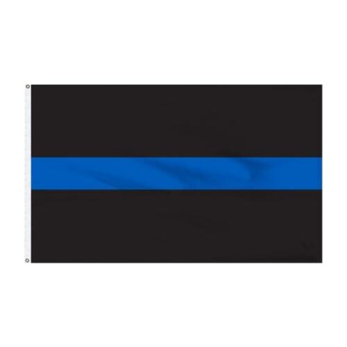 US American thin blue line police Flag United States Stars Stripes custom any logo on the flag
