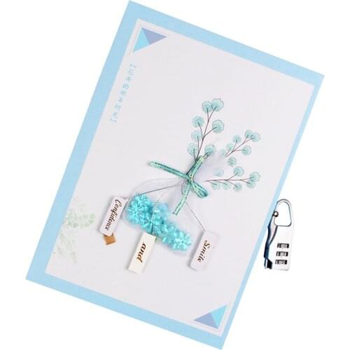 TATCAT A5 Notebook with Lock Password Student Pocket Diary Lockable Writing Pads School Office TPN121