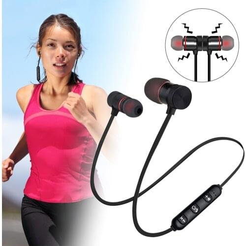 Bluetooth-compatible Earphone Magnetic Stereo Sports Earbuds Wireless In-ear Headset With Mic For Iphone Xiaomi Samsung Huawei