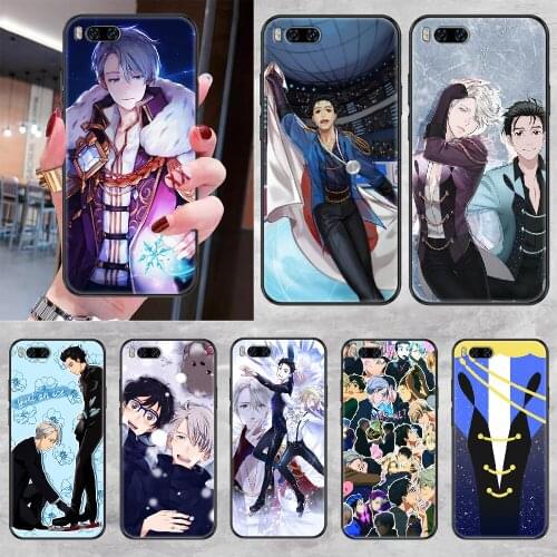 Anime Yuri on Ice Phone case For Xiaomi Mi Max Note 3 A2 A3 8 9 9T 10 Lite Pro Ultra black pretty back luxury Etui art cover