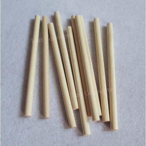 150x8mm Wood Ice Cream Stick Round Lollipop Popsicle Sticks Kids DIY Crafts Model Tools - Natural Color 100pcs/lot