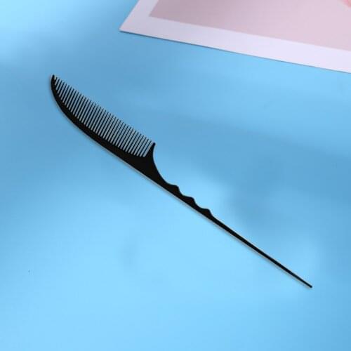 Fine-tooth Partition Pin Hairdressing Hair Styling Rat Tail Comb Black Plastic Hair Comb Beauty Tools Anti-static Hair Style Rat