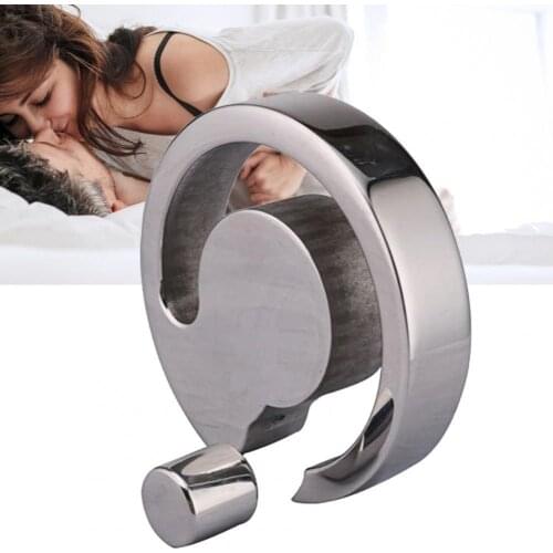 OLO Scrotum Ring Effective Scrotum Bondage Pendant Easy to Use Stainless Steel Dick Delay Ejaculation Penis Sleeve for Men Gay