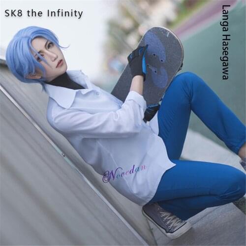 Sk8 The Infinity Cosplay Costume Langa Hasegawa Anime School Uniform Carnival Halloween Party Outfit Skateboard SK Eight Suit