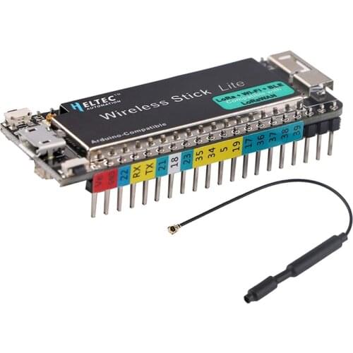 H ELTEC AUTOMATION ESP32 Development Board SX1276 ESP32-PICO-D4 esp32 LoRa Wireless Stick lite with 868/915MHZ Antenna
