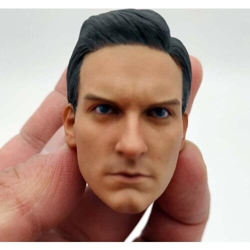 1/6 Scale Male Soldier Tobey Maguire Head Sculpt Head Carving for 12in Action Figure HT Phicen Tbleague Toy