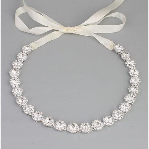 Fashion Rose Gold Rhinestone Women Head Chain Bridal Headband Hair Vine Wedding Hair Accessories