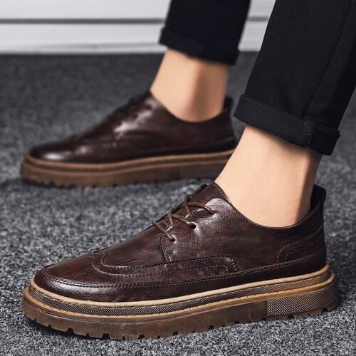 Fashion Slip On Men Dress Shoes Men Oxfords Fashion Business Dress Men Shoes 2021 New Classic Leather Men Shoes