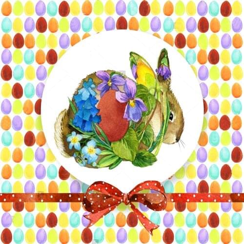 5D DIY Poured Glue Diamond Painting Kits Scalloped Edge Rabbit Full Drill Round Mosaic Arts Crafts Unique Gift Home Decoration