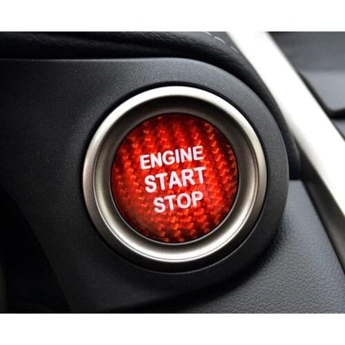 Car Ignition Start Carbon Fiber Sticker for Lexus ES250 CTRX300 NX200 NX300 GS ES200 Car Engine Start-stop Button Sticker