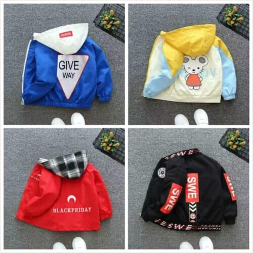 New Kids Jackets For Girls School Cothes Children 2-14 Years Hoodie Boys Sport Costume Outfit Cartoon Autumn Hooded Coat Outwear