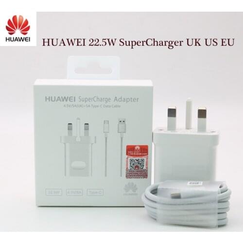 Original Huawei 4.5V 5A Supercharge Quick Charger For Huawei P20 Pro P20 Lite Mate 10 Mate 20 Pro 5A Type C-Cable