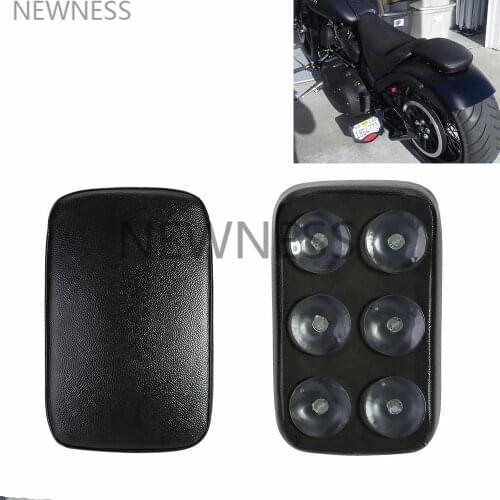 Motorcycle 6 Cups Suction Cup Seat Pillion Pad Rear Passenger Solo Saddle Anti-Skid Cushion for Harley Bobber Chopper XL883 1200