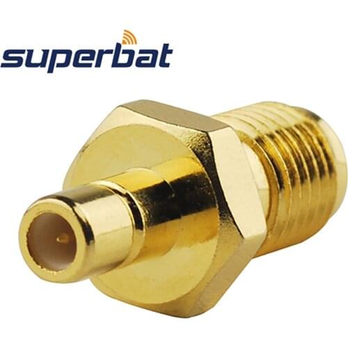 Superbat 5 pcs SMA-SMB Adapter SMA Jack to SMB Female Straight RF Coaxial Connector