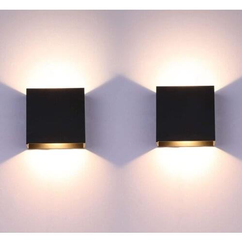LED Wall Lamp Indoor Aluminum Room Lighting Non-waterproof Surface Mounted Decorative Interior Wall Light AC85-265V