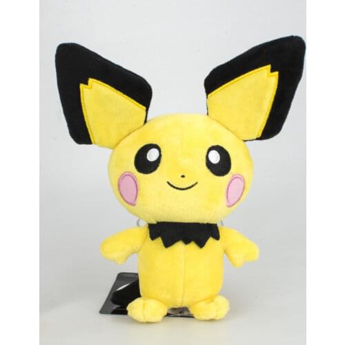 Takara Tomy Pokemon Pichu Pikachu Plush Doll Toy Cute Pikachu Anime Cartoon Stuffed Toy Collection Doll Kids Children Toy