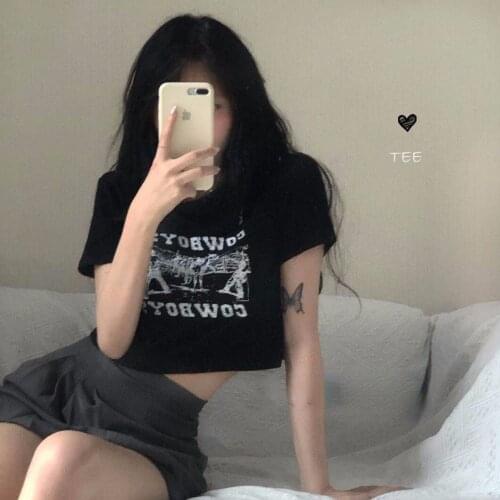 YUQI Women's Cropped T-shirts