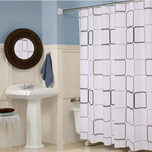 Bath Curtain Fabric Shower Curtain Peva Bathroom Curtain Shower Curtains Bathroom Thick Waterproof Mildew Shower Eco-Friendly