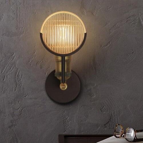 LOFT Retro American Iron Wall Lamp For Corridor Home Living Room Balcony Bedroom Dining Room Fashion Creative Artistic