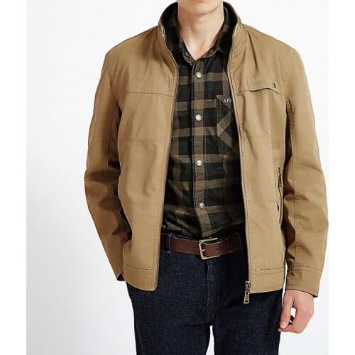 Plus size Fashion jacket coat men big size outwear stand collar long sleeves cotton outfit zipper coat oversize casual blouse7XL