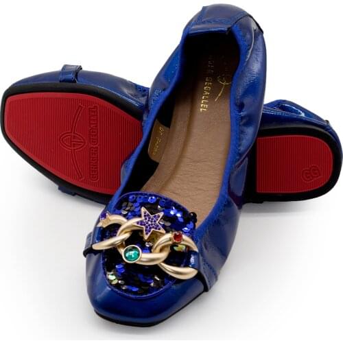 2021 Flats Woman Flats Women Slip On Womens Loafers Metal Decoration African Women Fashion Peep Toe Banana Shoes Size 38-45