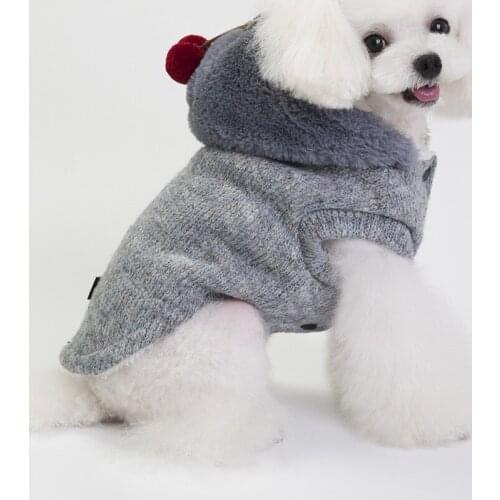 2020 Winter Dog Clothes Thicken Hooded Small Dog Warm Clothes For Pet Dogs Sweater Cotton Coat Cat Puppy Chihuahua Yorkie Puppy