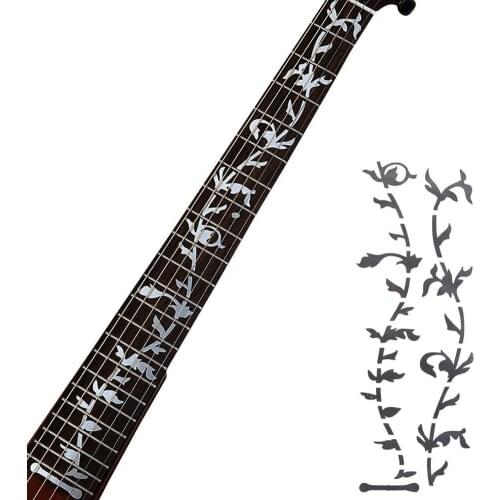 1 Pc Electric Guitar Decoration Board Stickers Ultra-thin Shell Inlaid Decals Guitar Guard Board Stickers Guitar Accessories