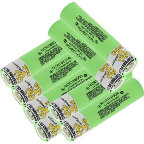 YECKPOWO NCR18650B 3400MAH 3.7V 18650 battery li-ion batteries lithium rechargeable flat top / 18650 charger fast 4 slots