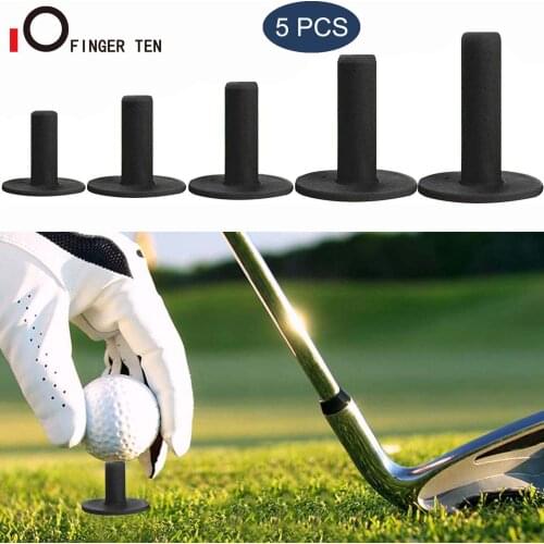 5Pcs Driving Range Practice Golf Tees Rubber 1.5 2.25 2.75 3 3.13 inch Tee Ball Holder White Black Unbreakable Drop Shipping