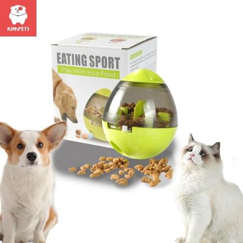 Kimpets Pet Toy Automatic Food Feeding Dog Snacks Food Spiller Cat Dog Leakage Food Ball Dog Food Puzzle Feeder