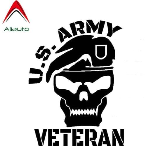 Automobile Car Sticker Army Veteran Beret Special Forces Recon Automobile Styling Vinyl Sunscreen Decal Accessories,11cm*15cm