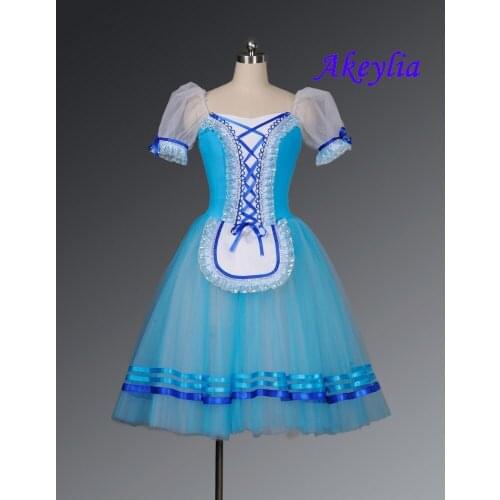 Free Shipping!Blue Giselle Ballet Tutu Pink Romantic Ballet Tutu Purple Long Ballet Costume Yellow Classical Ballet Dress Girls