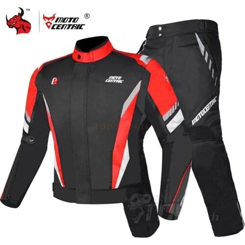 Men Motorcycle Jacket +Pants Waterproof Motocross Jacket Suit Wearable Moto Protection Set With Removeable Linner 5 Colour