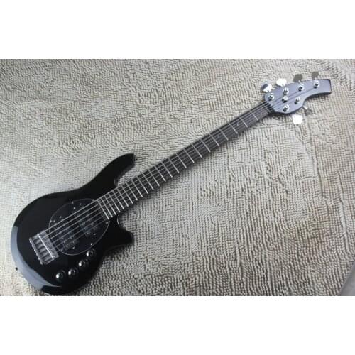 2019 new + guitar factory + music man bongo bass glossy black musicman bongo electric bass 6 string 9V active pickups bongo bass