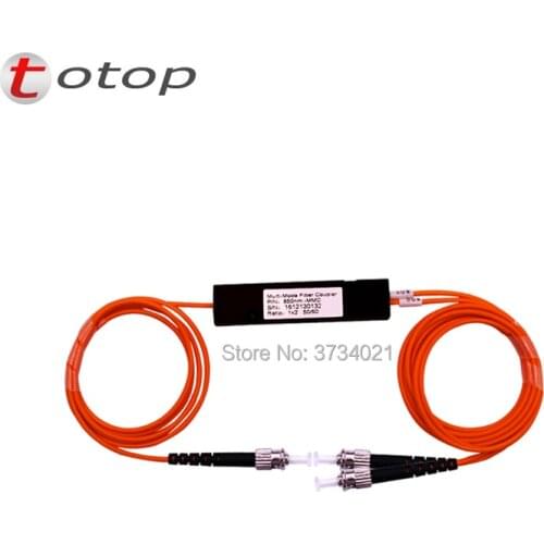 PLC Splitter 1X 2 Multimode ST fiber optic splitter 1x2 ST plc splitter FBT Optical Couple
